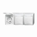 Busch-Jaeger 2300/3 EBW-54 SCHUKO® Steckdose mit erh....