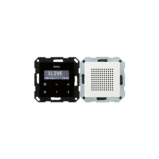 Gira 228027 UP-Radio RDS Lautsprecher System 55 Reinweiß matt
