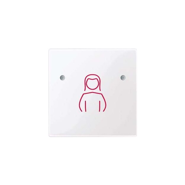 Merten MEG4840-0325 Tastfläche 1-fach für Ruftaster Aktivweiß glänzend System M