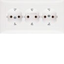 Berker 47661909 3-fach-Steckdose SCHUKO mit Abdeckplatte...