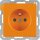 Berker 6768766014 Steckdose mit Schutzkontaktstift und erhöhtem Berührungsschutz Q.1/Q.3 Orange samt