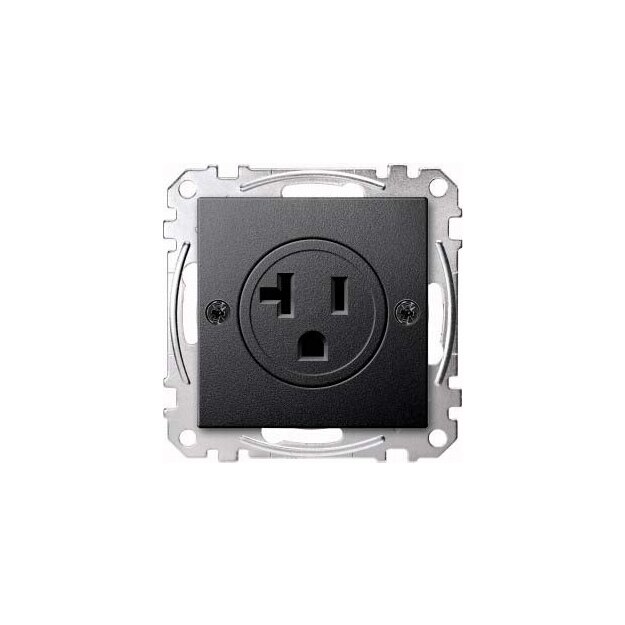Merten MEG2156-0414 USA-Steckdosen-Einsatz 20 A Anthrazit System M