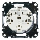 Merten MEG2300-0319 SCHUKO-Steckdose erhöhter Berührungsschutz Steckklemmen Polarweiß glänzend System M