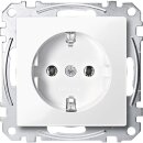 Merten MEG2301-0319 SCHUKO-Steckdose Steckklemmen Polarweiß glänzend System M
