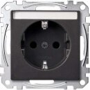 Merten MEG2302-0414 SCHUKO-Steckdose mit Schriftfeld...