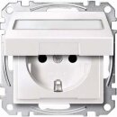 Merten MEG2312-0419 SCHUKO-Steckdose mit Klappdeckel und...
