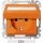 Merten MEG2313-0302 SCHUKO Sonderstromkreise mit Klappdeckel Kontrolllicht Schriftfeld BRS Steckklemmen ZSV Orange System M