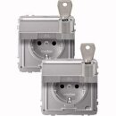 Merten MEG2318-7260 SCHUKO-Steckdose Klappdeckel...