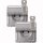 Merten MEG2318-7260 SCHUKO-Steckdose Klappdeckel Schriftfeld abschließbar 2 gleiche Schließungen BRS StK Aluminium AQUADESIGN