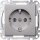 Merten MEG2401-0460 SCHUKO-Steckdose Schraub-Liftklemmen Aluminium System M