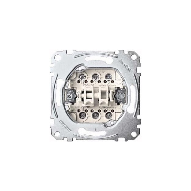 Merten MEG3059-0000 Doppeltaster-Einsatz 2 Wechsel 1-polig 10 A AC 250 V Schraub-Liftklemmen