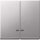 Merten MEG3420-0460 Doppelwippe mit Kontrollfenster Aluminium System M