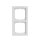 Busch-Jaeger 1722-184 NSK future® linear-Abdeckrahmen 2-fach Rahmen (Thermoplast) Studioweiß future® linear 2CKA001754A4365
