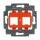 Busch-Jaeger 1819 Tragring mit orangenem Sockel (Thermoplast) Orange 2CKA001753A8056