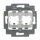 Busch-Jaeger 1820 Tragring mit grauem Sockel (Thermoplast) Grau 2CKA001753A8057
