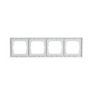 Busch-Jaeger 1734-184 NSK future® linear-Abdeckrahmen 4-fach Rahmen (Thermoplast) Studioweiß future® linear 2CKA001754A4370