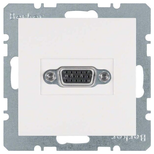 Berker 3315401909 VGA Steckdose S.1/B.3/B.7 Polarweiß matt