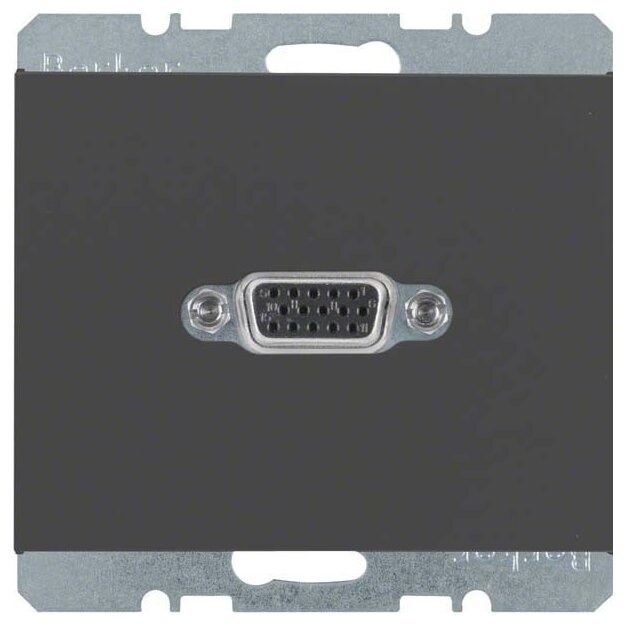 Berker 3315407006 VGA Steckdose K.1 Anthrazit matt
