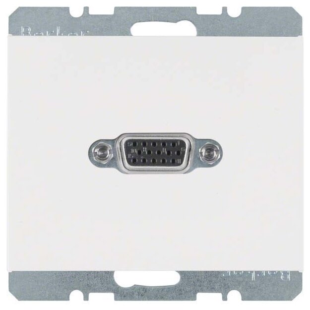 Berker 3315407009 VGA Steckdose K.1 Polarweiß glänzend
