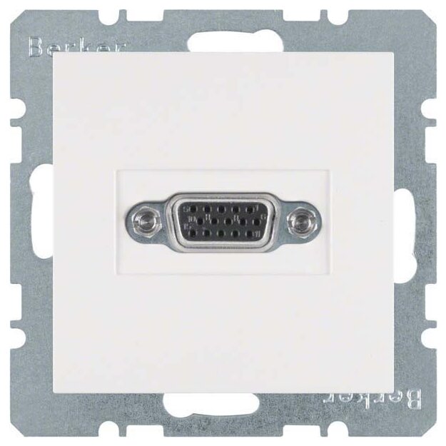 Berker 3315408989 VGA Steckdose S.1/B.3/B.7 Polarweiß glänzend