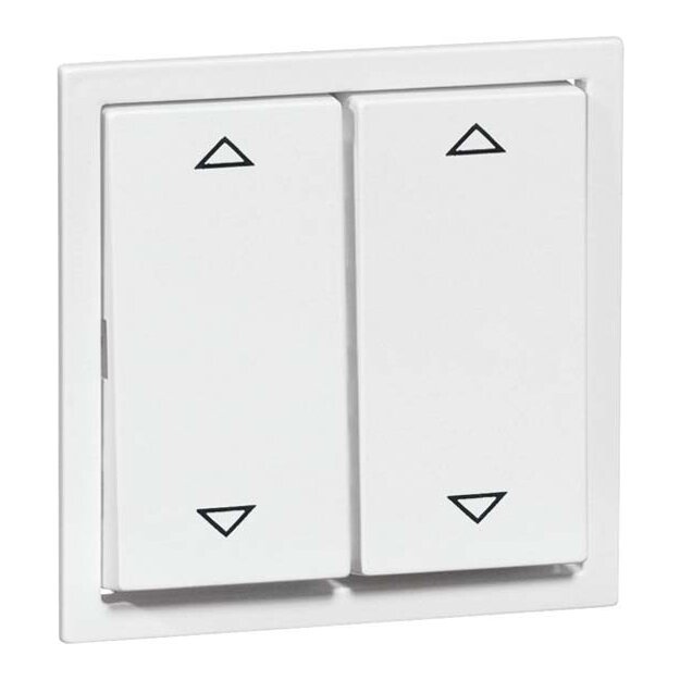 Peha 00157111 Aura Wippe Gruppentaster Reinweiß Symbol AUF und AB
