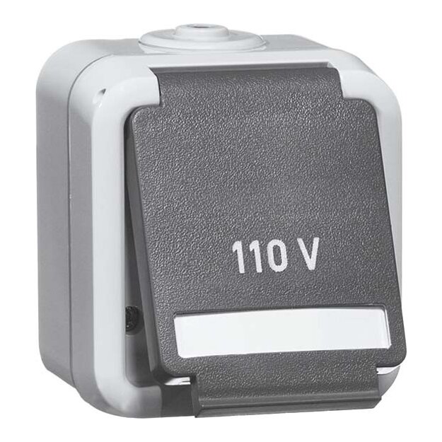 Peha 00307111 US NEMA-Steckdose 1-fach Grau 5-15 R 15 A 125 V Beschriftung