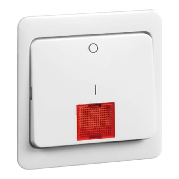 Peha 00166211 Standard Wippe 2-polig Reinweiß mit Linse