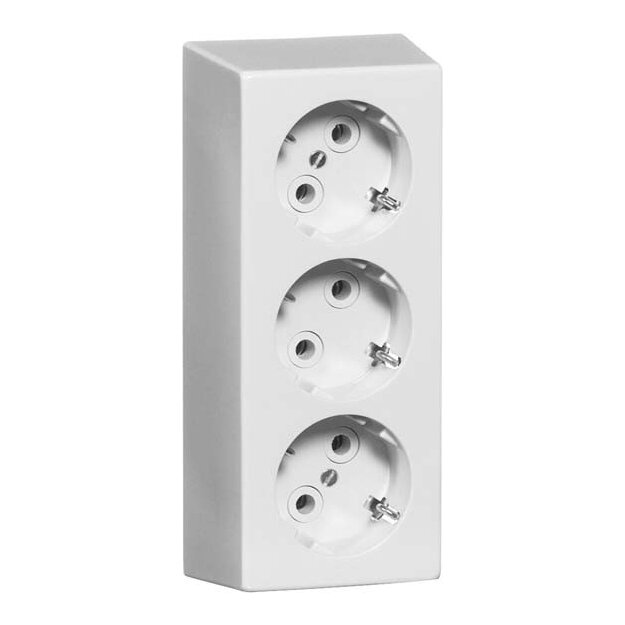 Peha 00507011 Steckdose SCHUKO 3fach Weiß