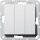 Gira 283226 Wippschalter 3-fach Wechselschalter System 55 Farbe Alu