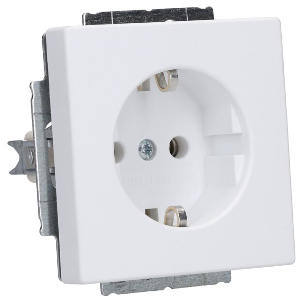 Busch-Jaeger 20 EUC-884 SCHUKO® Steckdosen-Einsatz (Kunststoff (lackiert)) Studioweiß Matt 2CKA002011A3879
