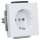Busch-Jaeger 20 EUC-884 SCHUKO® Steckdosen-Einsatz (Kunststoff (lackiert)) Studioweiß Matt 2CKA002011A3879