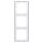 Busch-Jaeger 1723-884K future® linear-Abdeckrahmen 3-fach Rahmen (Kunststoff (lackiert)) Studioweiß Matt future® linear 2CKA001754A4416