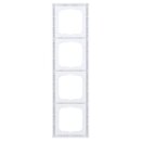 Busch-Jaeger 1724-884K future® linear-Abdeckrahmen 4-fach Rahmen (Kunststoff (lackiert)) Studioweiß Matt future® linear 2CKA001754A4417