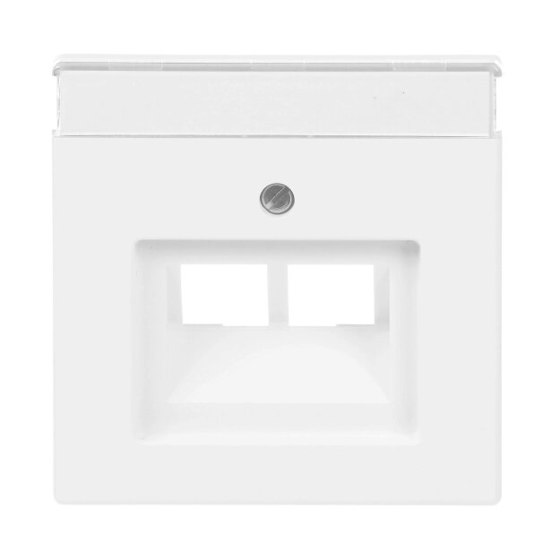 Busch-Jaeger 1803-02-884 Zentralscheibe 2-fach (Kunststoff (lackiert)) Studioweiß Matt future® linear 2CKA001710A3888