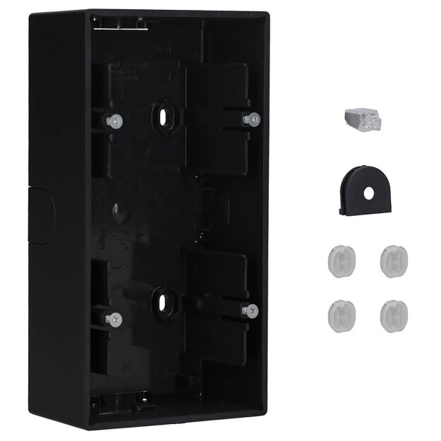 Busch-Jaeger 1702-885 Aufputz-Gehäuse 2-fach Gehäuse (Kunststoff (lackiert)) Schwarz Matt future® linear 2CKA001799A0924