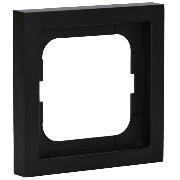 Busch-Jaeger 1721-885K future® linear-Abdeckrahmen 1-fach Rahmen (Kunststoff (lackiert)) Schwarz Matt future® linear 2CKA001754A4419
