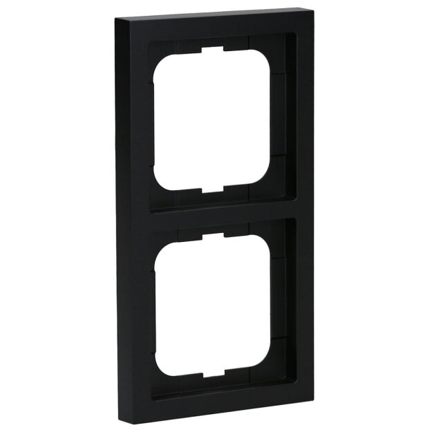 Busch-Jaeger 1722-885K future® linear-Abdeckrahmen 2-fach Rahmen (Kunststoff (lackiert)) Schwarz Matt future® linear 2CKA001754A4420
