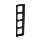 Busch-Jaeger 1724-281 Abdeckrahmen 4-fach Rahmen (Thermoplast) Schwarz Busch-axcent® 2CKA001754A4412