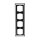 Busch-Jaeger 1724-281 Abdeckrahmen 4-fach Rahmen (Thermoplast) Schwarz Busch-axcent® 2CKA001754A4412
