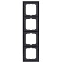 Busch-Jaeger 1724-885K future® linear-Abdeckrahmen 4-fach Rahmen (Kunststoff (lackiert)) Schwarz Matt future® linear 2CKA001754A4422