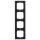 Busch-Jaeger 1724-885K future® linear-Abdeckrahmen 4-fach Rahmen (Kunststoff (lackiert)) Schwarz Matt future® linear 2CKA001754A4422