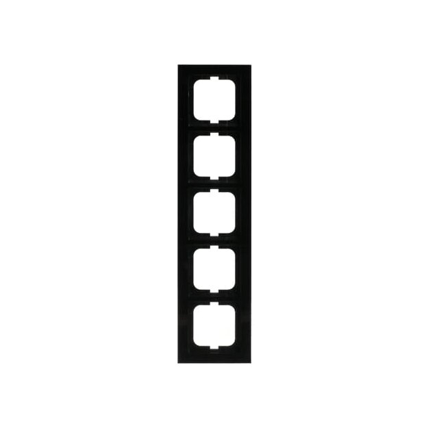 Busch-Jaeger 1725-281 Abdeckrahmen 5-fach Rahmen (Thermoplast) Schwarz Busch-axcent® 2CKA001754A4413