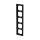 Busch-Jaeger 1725-281 Abdeckrahmen 5-fach Rahmen (Thermoplast) Schwarz Busch-axcent® 2CKA001754A4413