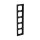 Busch-Jaeger 1725-281 Abdeckrahmen 5-fach Rahmen (Thermoplast) Schwarz Busch-axcent® 2CKA001754A4413