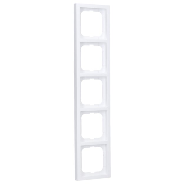 Busch-Jaeger 1725-884K future® linear-Abdeckrahmen 5-fach Rahmen (Kunststoff (lackiert)) Studioweiß Matt future® linear 2CKA001754A4418