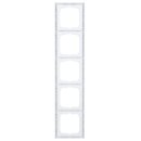 Busch-Jaeger 1725-884K future® linear-Abdeckrahmen 5-fach Rahmen (Kunststoff (lackiert)) Studioweiß Matt future® linear 2CKA001754A4418
