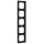 Busch-Jaeger 1725-885K future® linear-Abdeckrahmen 5-fach Rahmen (Kunststoff (lackiert)) Schwarz Matt future® linear 2CKA001754A4423