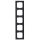 Busch-Jaeger 1725-885K future® linear-Abdeckrahmen 5-fach Rahmen (Kunststoff (lackiert)) Schwarz Matt future® linear 2CKA001754A4423