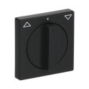 Busch-Jaeger 1740-885 Zentralscheibe mit Drehgriff, mit Aufdruck (Kunststoff (lackiert)) Schwarz Matt future® linear 2CKA001710A3894