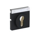 Busch-Jaeger 1755 SL/PZ-885-101 Zentralscheibe mit Beschriftungsfeld (Kunststoff (lackiert)) Schwarz Matt future® linear 2CKA001710A3902